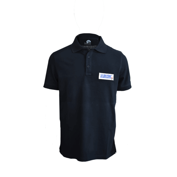 Polo bleu homme