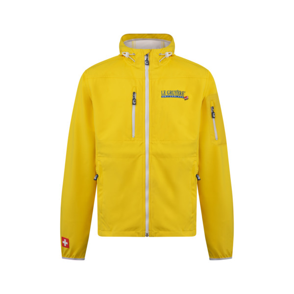 Yellow softshell jacket