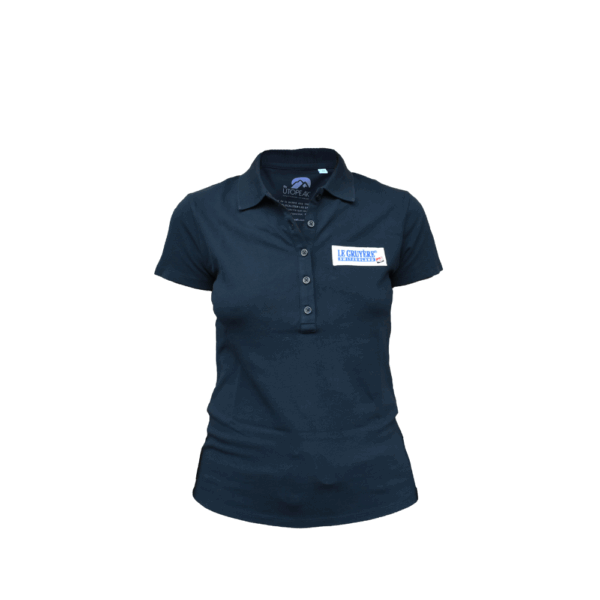 Polo bleu femme